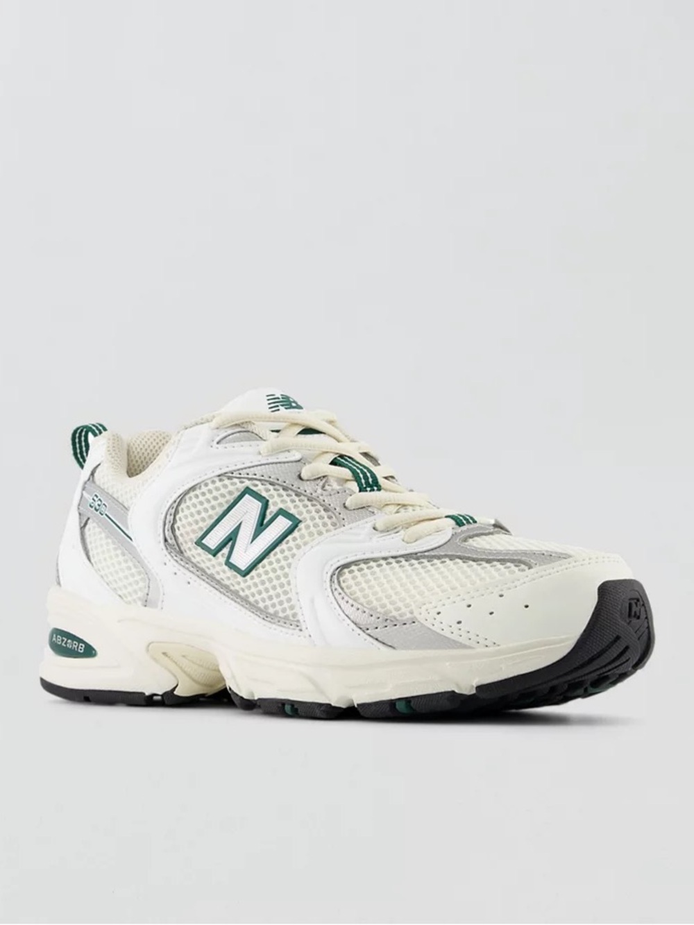New Balance 530 Sea Salt and Green Marsh